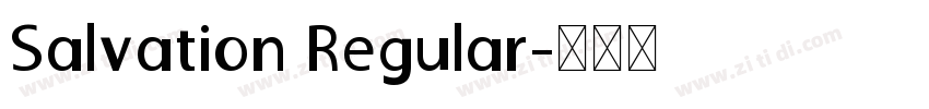 Salvation Regular字体转换